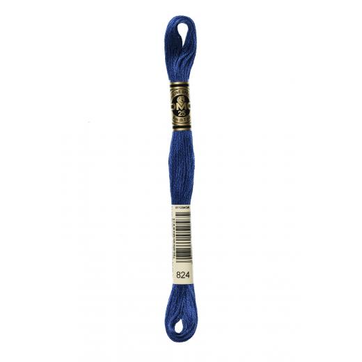 DMC Stickgarn (Sticktwist) - 824 blau sehr dunkel