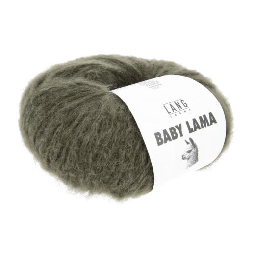 LANG YARNS Baby Lama - weiches Lamagarn - graugrün (0008)