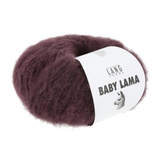 LANG YARNS Baby Lama - weiches Lamagarn - weinrot (0062)