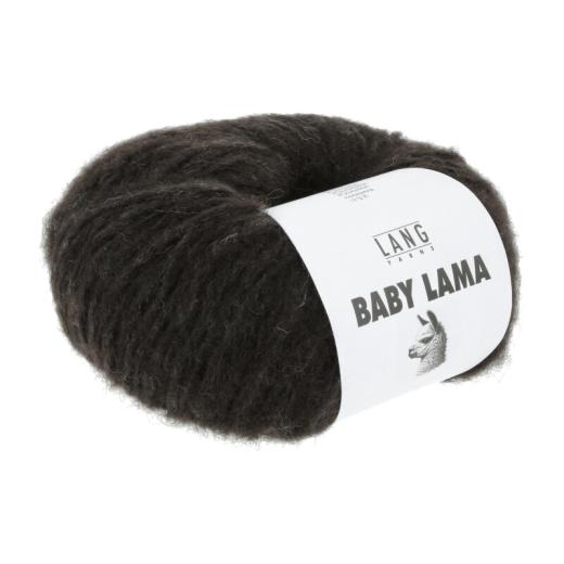LANG YARNS Baby Lama - weiches Lamagarn - dunkelbraun (0068)
