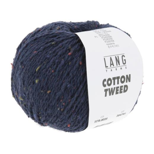 LANG YARNS Cotton Tweed - navy (0025)