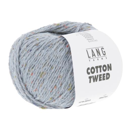 LANG YARNS Cotton Tweed - jeans hell (0033)