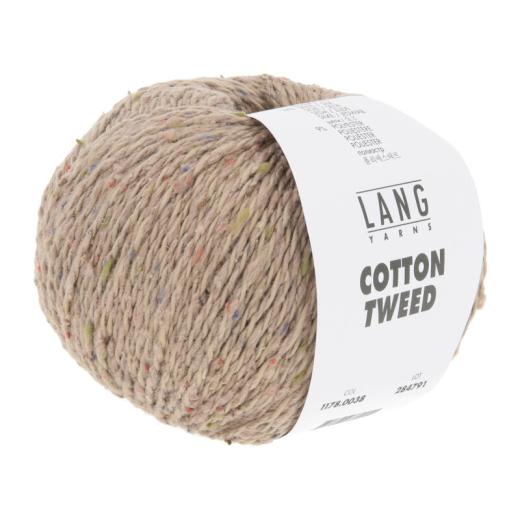 LANG YARNS Cotton Tweed - haselnuss (0038)