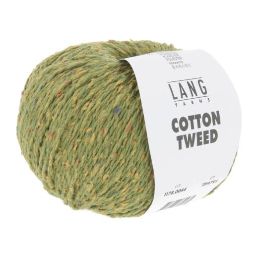 LANG YARNS Cotton Tweed - lime (0044)