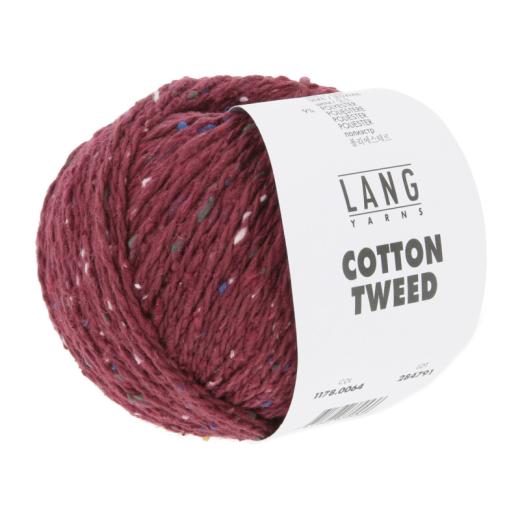 LANG YARNS Cotton Tweed - bordeaux (0064)