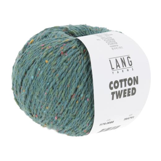 LANG YARNS Cotton Tweed - petrol (0088)