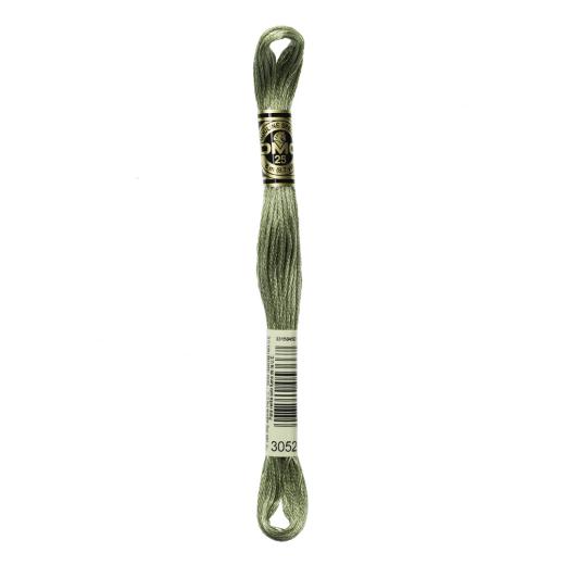 DMC Mouliné Spécial - Stickgarn 100% Baumwolle - 3052 grüngrau mittel