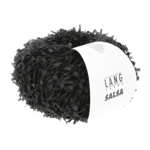 LANG YARNS Fluffy 1186 - Flauschiges Beilaufgarn - schwarz (0004)
