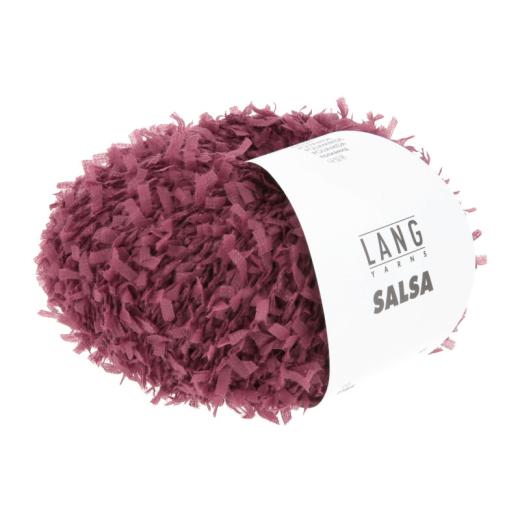 LANG YARNS Fluffy 1186 - Flauschiges Beilaufgarn - weinrot (0062)