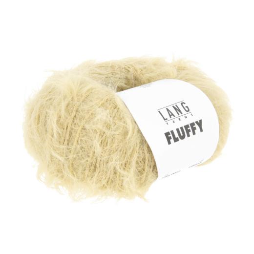 LANG YARNS FLUFFY 1186 - Flauschiges Beilaufgarn - babygelb (0012)