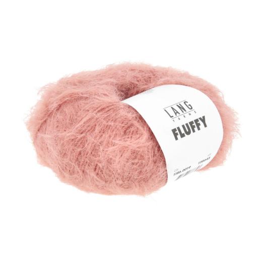 LANG YARNS FLUFFY 1186 - Flauschiges Beilaufgarn - flamingo (0019)
