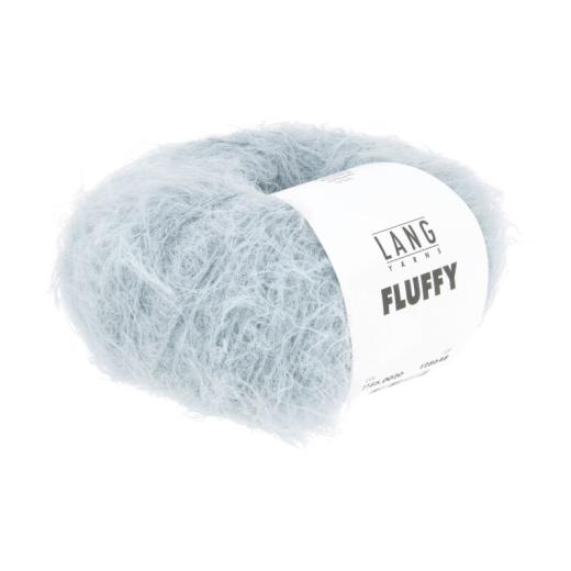 LANG YARNS FLUFFY 1186 - Flauschiges Beilaufgarn - eisblau (0020)