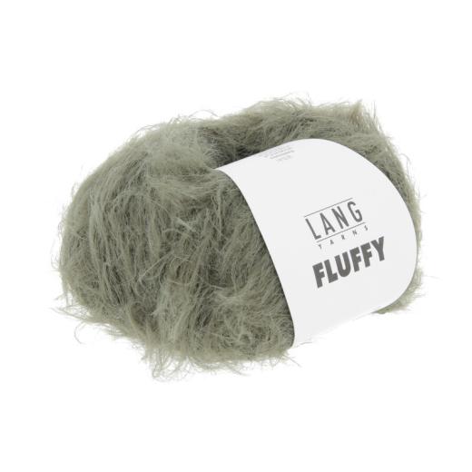 LANG YARNS FLUFFY 1186 - Flauschiges Beilaufgarn - krokodilgrün (0099)