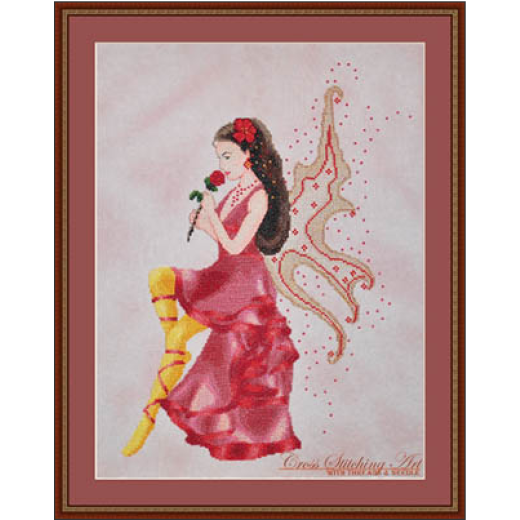 Cross Stitching Art - Rose Fairy