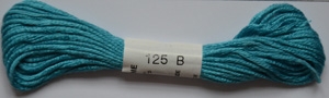 Soie dAlger Au Ver A Soie Seidenstickgarn Farbe 125 cyan extra