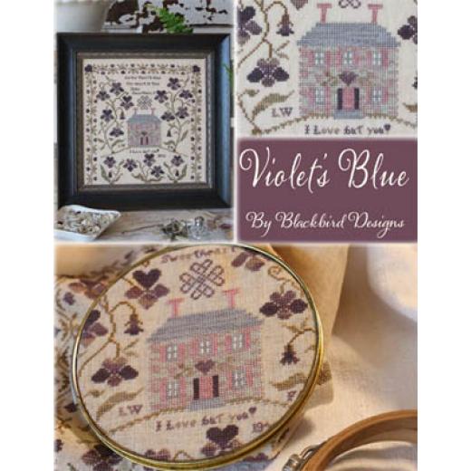 Stickvorlage Blackbird Designs - Violets Blue