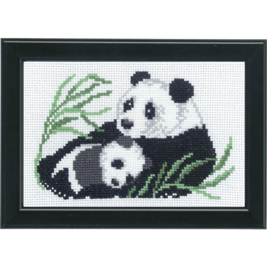 Permin of Copenhagen Stickpackung - Panda mit Jungtier