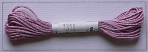 Soie dAlger Au Ver A Soie Seidenstickgarn Farbe 1311 rot violett / lila