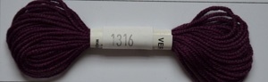 Soie dAlger Seidenstickgarn - Farbe 1316 rot violett / lila