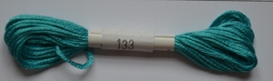 Soie dAlger Seidenstickgarn - Farbe 133 blaugrün
