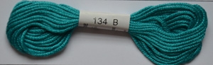 Soie dAlger Seidenstickgarn - Farbe 134 blaugrün