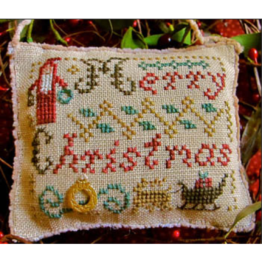 Homespun Elegance - Merry Christmas Wishes w/charm