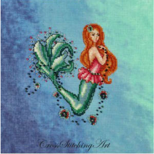 Cross Stitching Art - Aurelia The Little Mermaid