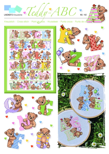 Stickvorlage Lindners Kreuzstiche - Teddy-ABC