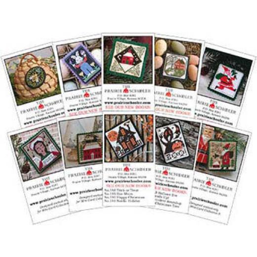 Prairie Schooler - Mini Card Set F - Ding Ding (Stickvorlage)