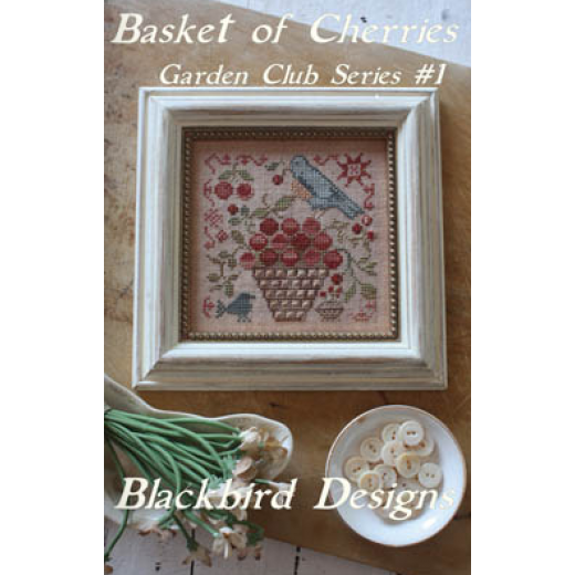 Basket Of Cherries (Garden Club) - Blackbird Designs (Stickvorlage)