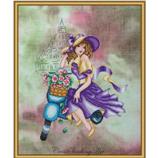 Cross Stitching Art - Violetta