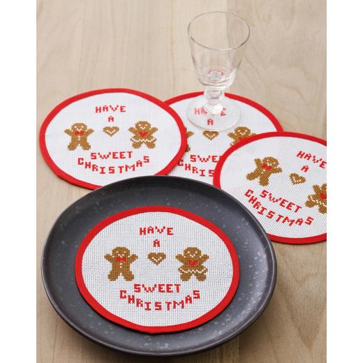 Permin of Copenhagen - Tellerdeckchen Sweet Christmas 4-er