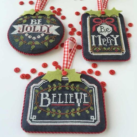 Hands On Design - Chalkboard Ornaments - Christmas Collection 1