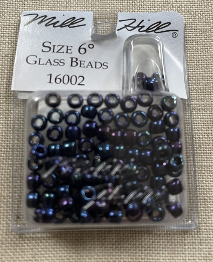 16002 Mill Hill Pony Beads Size 6 - Midnight Ø 4 mm
