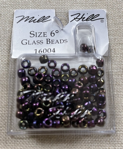 16004 Mill Hill Pony Beads Size 6 - Eggplant Ø 4 mm