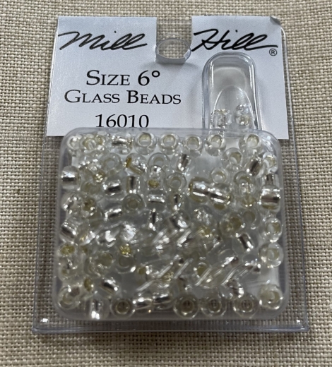 Mill Hill Pony Beads Size 6 - 16010 Ice Ø 4 mm