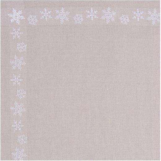 Tischdecke Eiskristalle natur - Rico Design