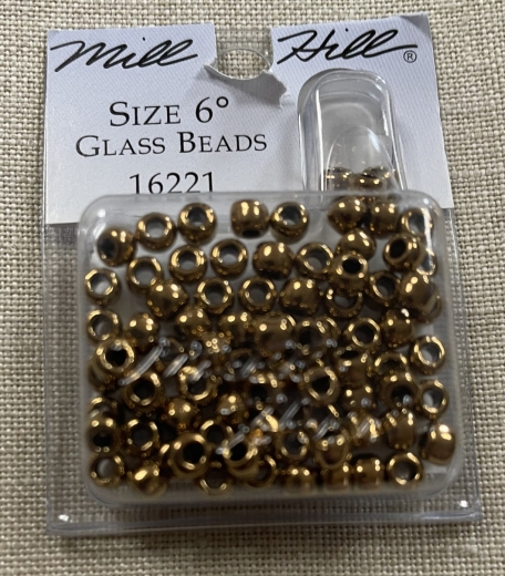 16221 Mill Hill Pony Beads Size 6 - Bronze Ø 4 mm AUSVERKAUF