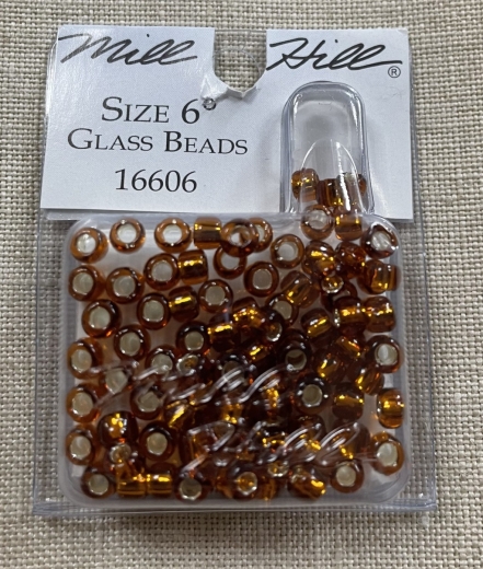 16606 Mill Hill Pony Beads Size 6 - Brilliant Bronze Ø 4 mm