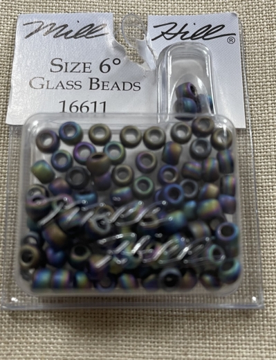 16611 Mill Hill Pony Beads Size 6 - Frosted Jewel Tones Ø 4 mm