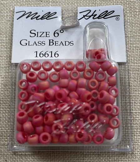 Mill Hill Pony Beads Size 6 - 16616 Matte Fiesta Sunset Ø 4 mm