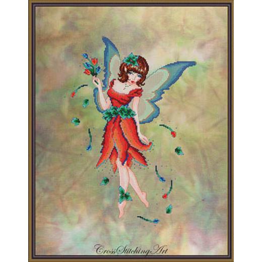 Cross Stitching Art - Anneke The Tulip Fairy