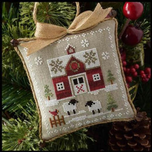 Little House Needleworks - Farmhouse Christmas 1 Little Red Barn