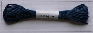 Soie dAlger Seidenstickgarn - Farbe 1716 blau