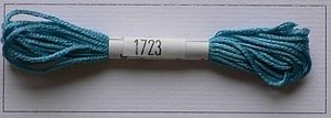 Soie dAlger Seidenstickgarn - Farbe 1723 blaugrün
