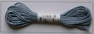 Soie dAlger Seidenstickgarn - Farbe 1743 cyan