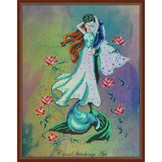Cross Stitching Art - Blooming Couple