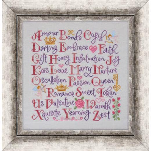 Cottage Garden Samplings - Valentines Sampler