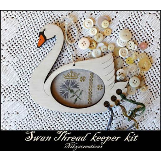 Nikyscreations - Swan Thread Keeper incl. Schwan & Garn