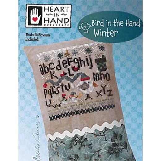 Heart In Hand Needleart - Bird In The Hand - Winter (w/emb)